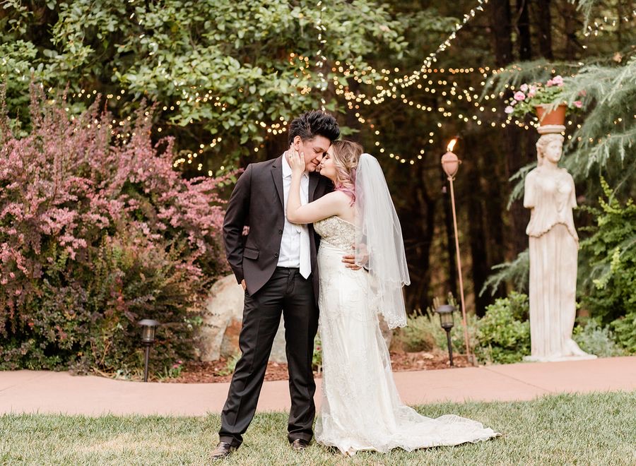 Couple just got married in Apple Hill