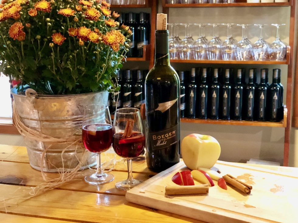 Boeger Winery- Sample Apple Infused Wine Cocktail