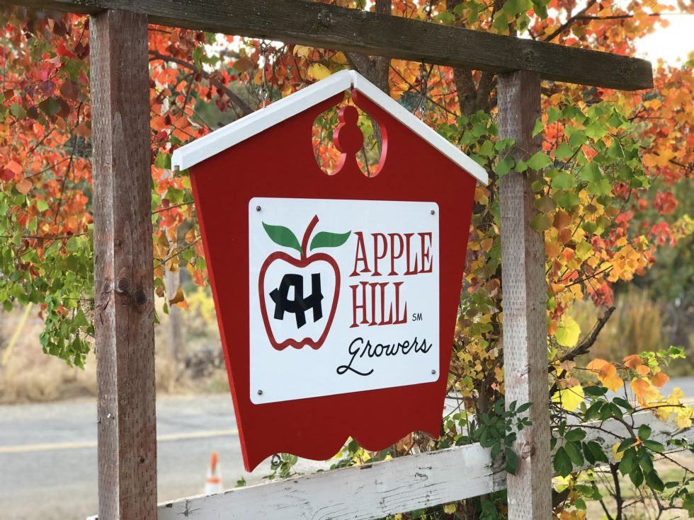 apple hill sign fall
