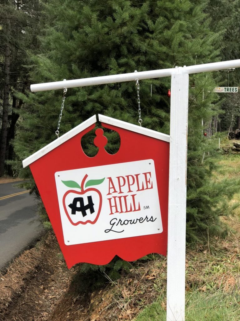 apple hill sign